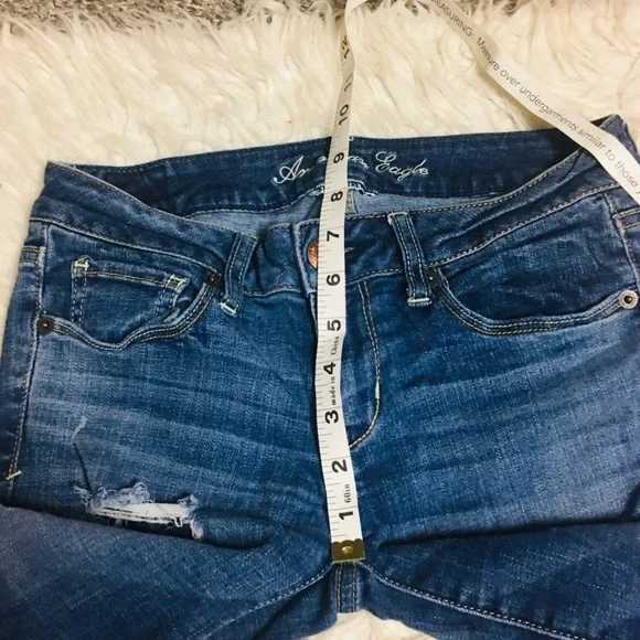 American Eagle Outfitters Skinny Jeans Ripped Size 4 - Picture 12 of 15